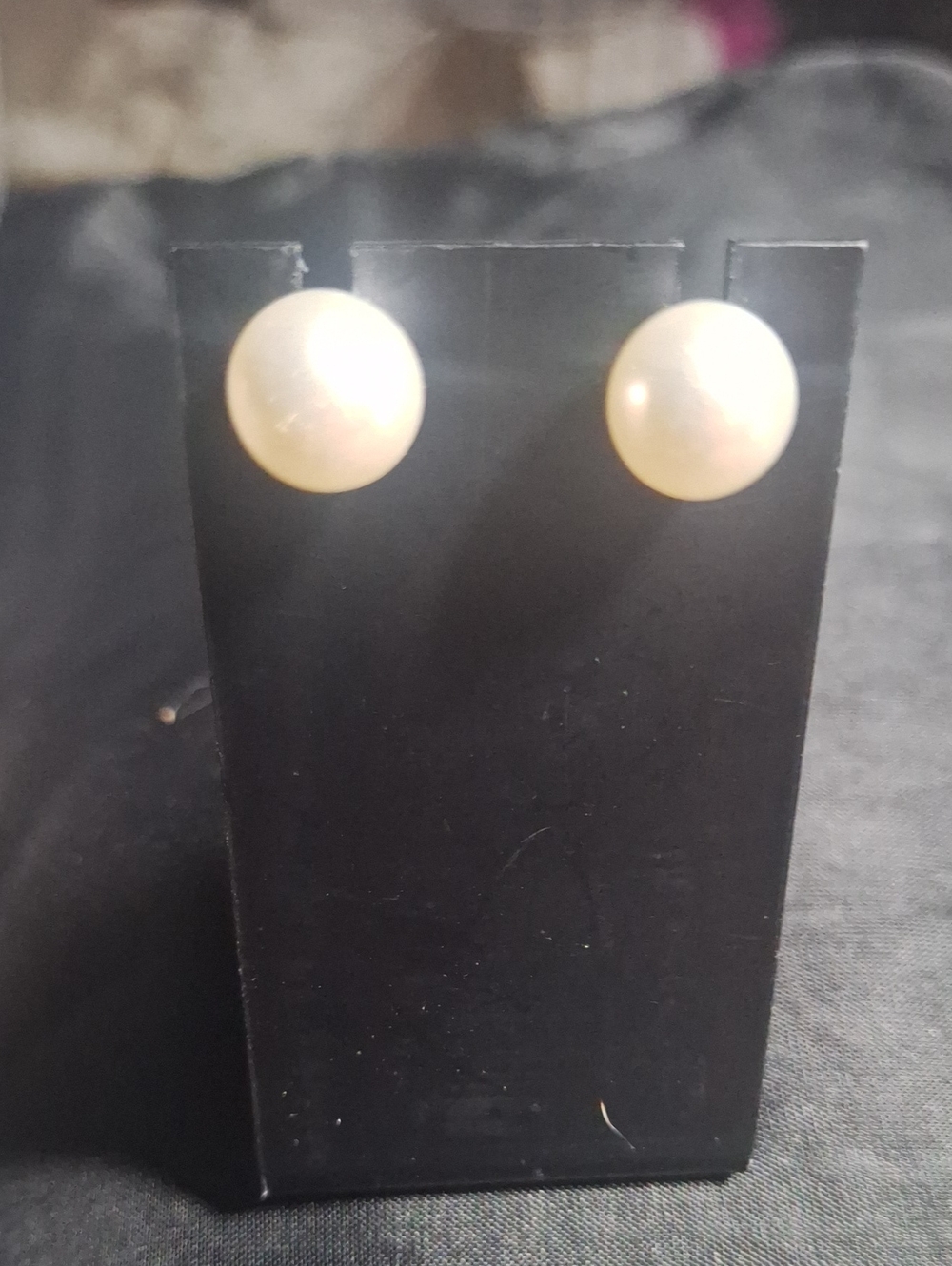 Classic Pearl Stud Earrings - White Pearl